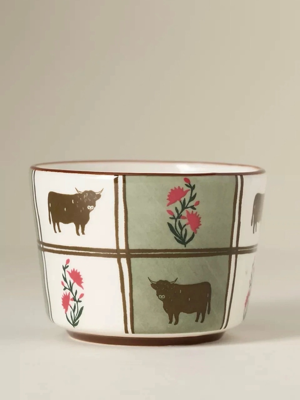 ▪️NWT Anthropologie Millie Cow Berry Basket